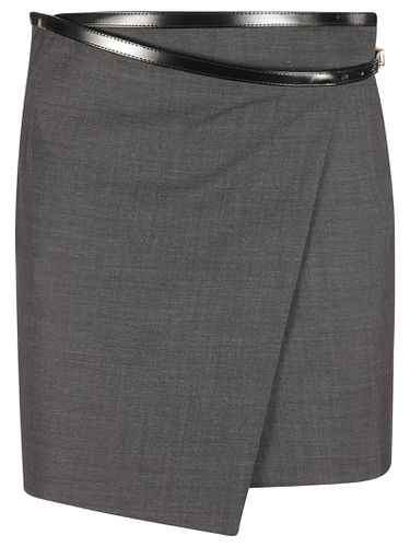 Belted Asymmetric Short Skirt - Philosophy di Lorenzo Serafini - Modalova