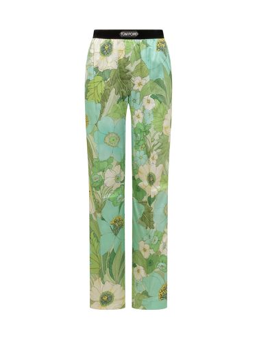 Pants With Floral Decoration - Tom Ford - Modalova