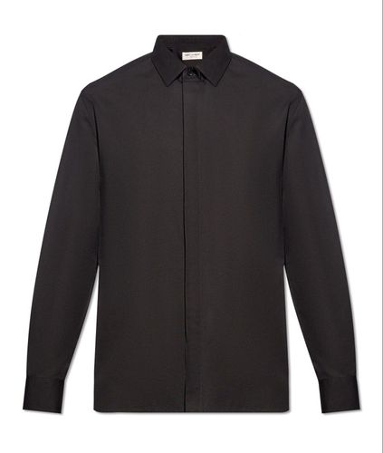 Slim-fit Long-sleeved Shirt - Saint Laurent - Modalova