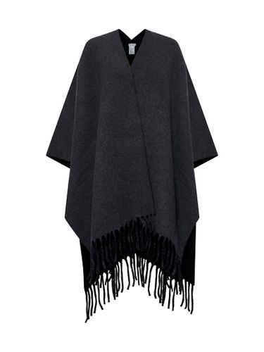 Reversible Fringed Poncho - Brunello Cucinelli - Modalova