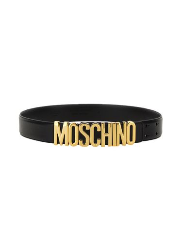 Moschino Leather Belt - Moschino - Modalova