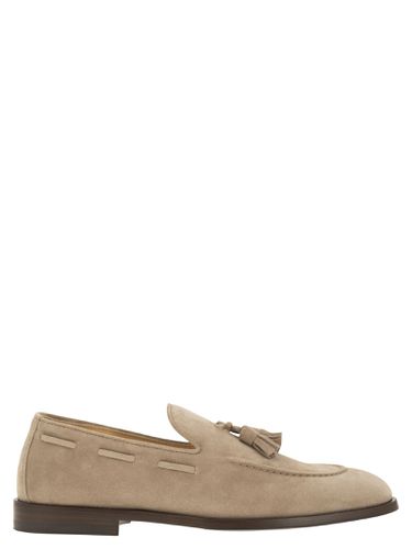 Suede Moccasins With Tassels - Brunello Cucinelli - Modalova