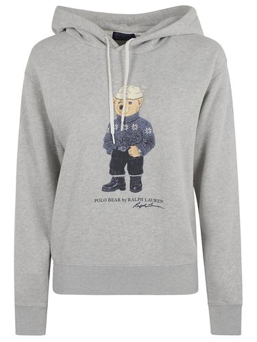 Polo Bear Printed Drawstring Hoodie - Polo Ralph Lauren - Modalova