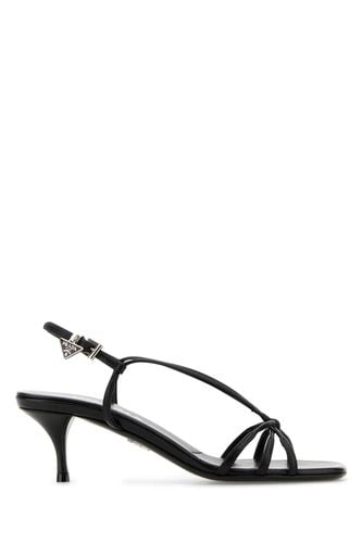 Prada Black Leather Sandals - Prada - Modalova