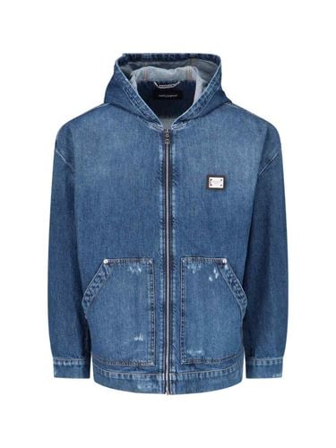 Dolce & Gabbana Denim Zip Jacket - Dolce & Gabbana - Modalova