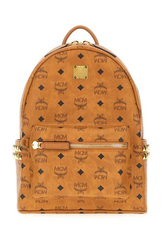 Printed Synthetic Leather Backpack - MCM - Modalova