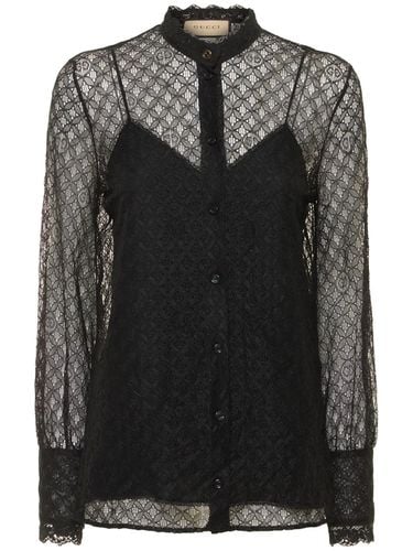 Gucci Gg Geometric Lace Shirt - Gucci - Modalova