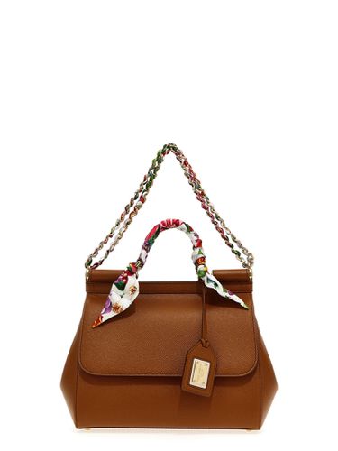 Sicily Dauphine Leather Handbag - Dolce & Gabbana - Modalova