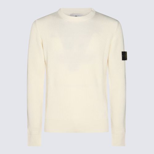 Stone Island White Wool Knitwear - Stone Island - Modalova