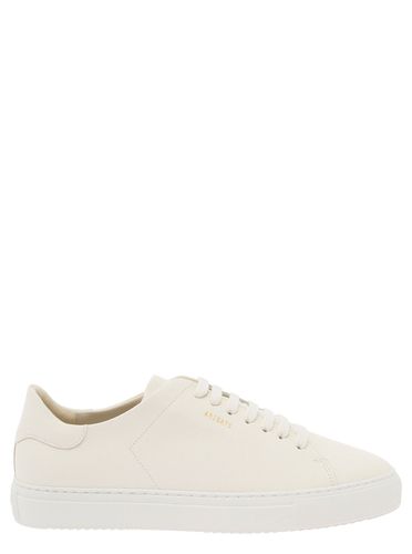 Clean 90 White Low Top Sneakers With Laminated Logo In Leather Man - Axel Arigato - Modalova