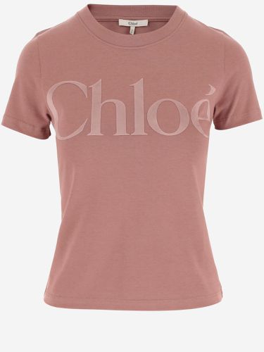 Cotton Jersey T-shirt With Logo - Chloé - Modalova