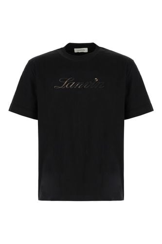 Lanvin Black Cotton T-shirt - Lanvin - Modalova