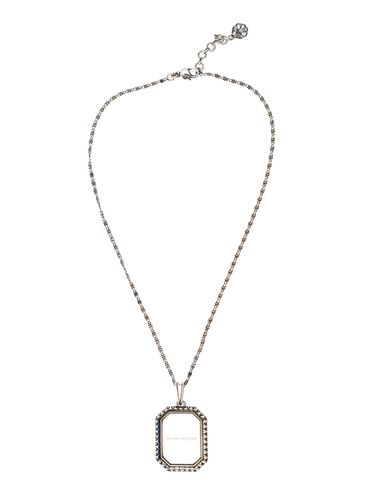 Womans Brass Chain Necklace With Logo Pendant Detail - Alexander McQueen - Modalova