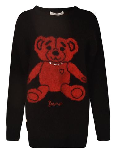 Alessandra Rich Bear Knit Sweater - Alessandra Rich - Modalova