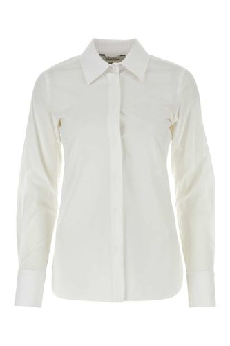 Max Mara White Stretch Poplin Shirt - Max Mara - Modalova