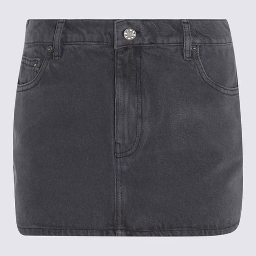 Dark Grey Cotton Denim Skirt - Rotate by Birger Christensen - Modalova