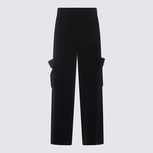 Allude Black Wool Pants - Allude - Modalova