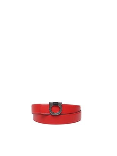 Ferragamo Gancini Belt In Calfskin - Ferragamo - Modalova