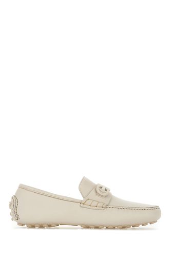 Ivory Leather Grazioso Loafers - Ferragamo - Modalova