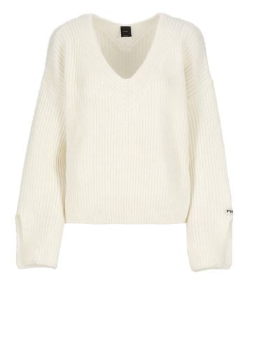 Pinko V-neck Ribbed Jumper - Pinko - Modalova