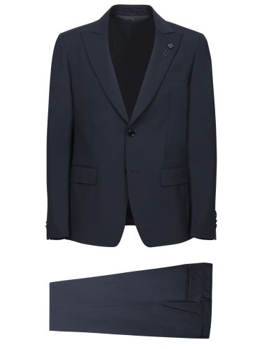 Lardini Blue Wool Suit - Lardini - Modalova