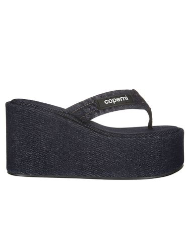 Coperni Denim Branded Wedge Sandal - Coperni - Modalova