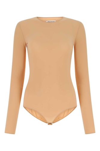 Skin Pink Stretch Nylon Bodysuit - Maison Margiela - Modalova