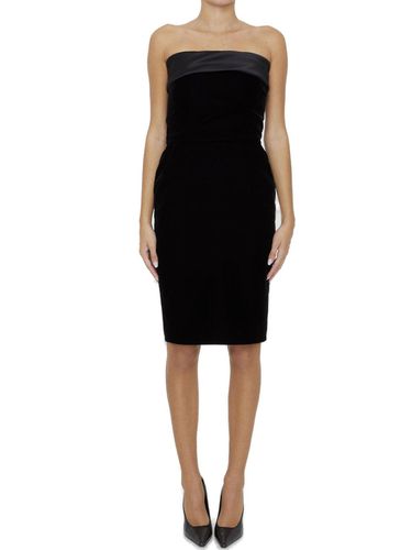 Viscose And Cupro Dress - Saint Laurent - Modalova