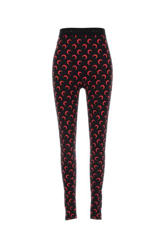 Moon Printed Jersey Stirrup Leggings - Marine Serre - Modalova