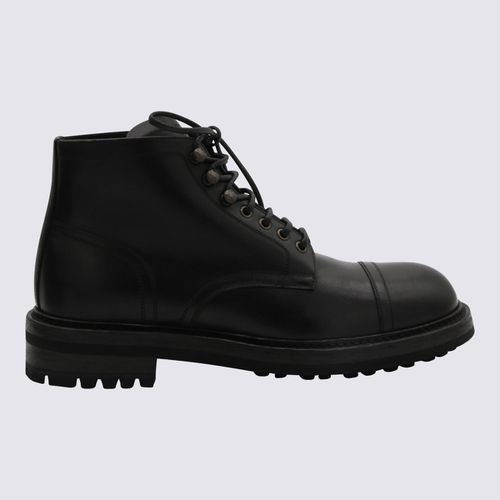 Leather Ankle Boots - Dolce & Gabbana - Modalova