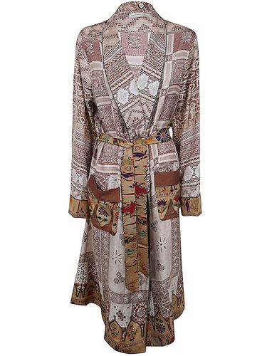 Printed Long Kimono - Pierre-Louis Mascia - Modalova