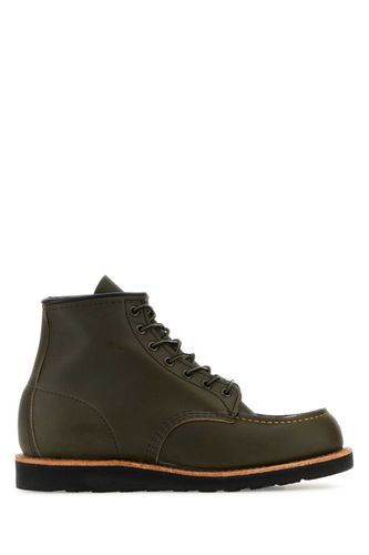 Olive Green Leather Ankle Boots - Red Wing - Modalova