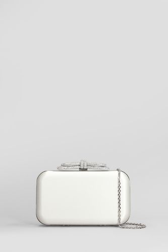 Mach & Mach Clutch In White Silk - Mach & Mach - Modalova