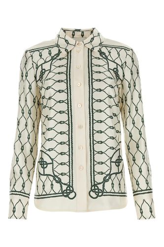 Tory Burch Printed Satin Shirt - Tory Burch - Modalova