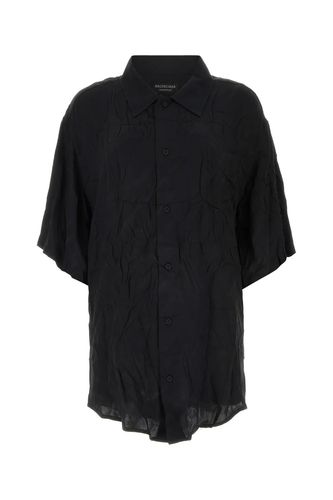 Black Silk Oversize Shirt - Balenciaga - Modalova
