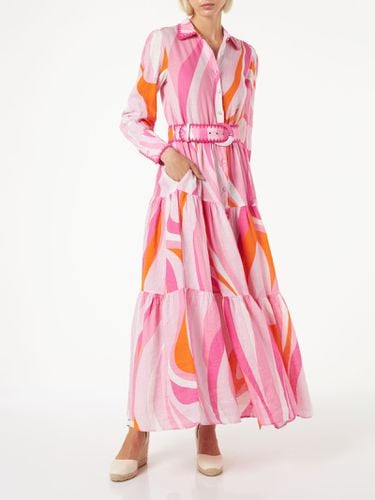 Multicolor Shape Wave Dress Marbella With Embroideries - MC2 Saint Barth - Modalova