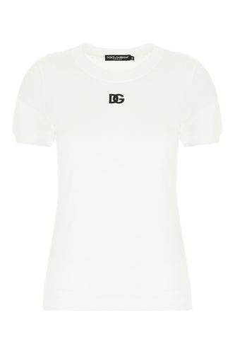 White Cotton T-shirt - Dolce & Gabbana - Modalova