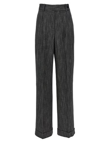 Pants With Front Pleats - Alberta Ferretti - Modalova