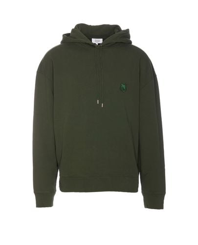 Bold Fox Head Patch Oversize Hoodie - Maison Kitsuné - Modalova