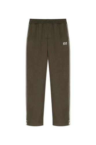 Logo Printed Straight-leg Trousers - Golden Goose - Modalova