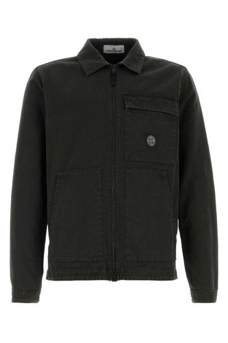 Stone Island Charcoal Cotton Jacket - Stone Island - Modalova