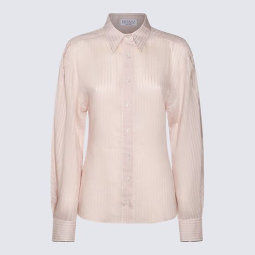 Pink Cotton Shirt - Brunello Cucinelli - Modalova