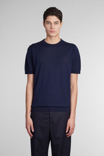 Emporio Armani T-shirt In Blue Wool - Emporio Armani - Modalova