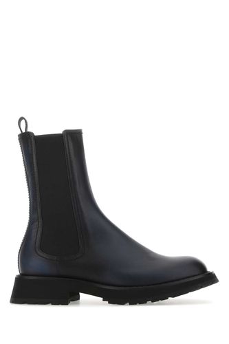 Two-tone Leather Ankle Boots - Alexander McQueen - Modalova