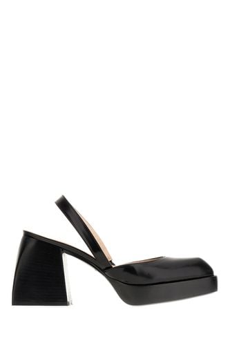 Black Leather Bulla Jones Pumps - Nodaleto - Modalova