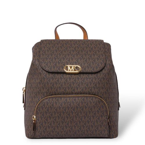 Logo Plaque Monogram-patterned Backpack - MICHAEL Michael Kors - Modalova