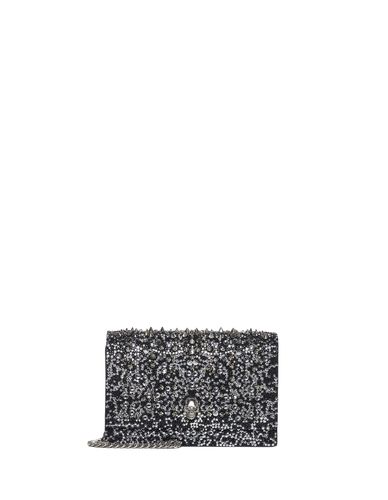 Small Skull Bag With Rhinestones And Studs - Alexander McQueen - Modalova