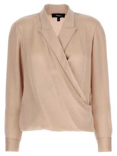 Theory pk Label Wrap Blouse - Theory - Modalova