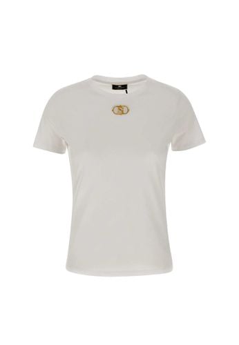 Urban Cotton Jersey T-shirt - Elisabetta Franchi - Modalova