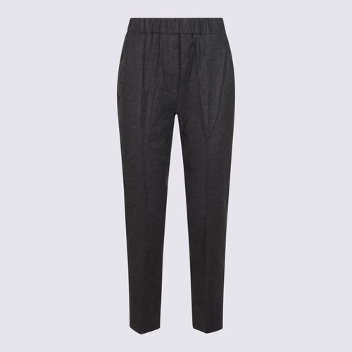 Dark Grey Wool Blend Pants - Antonelli - Modalova